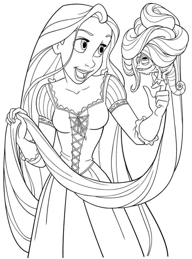 Disney Princess Coloring Pages For Kids
 printable free colouring pages disney princess rapunzel