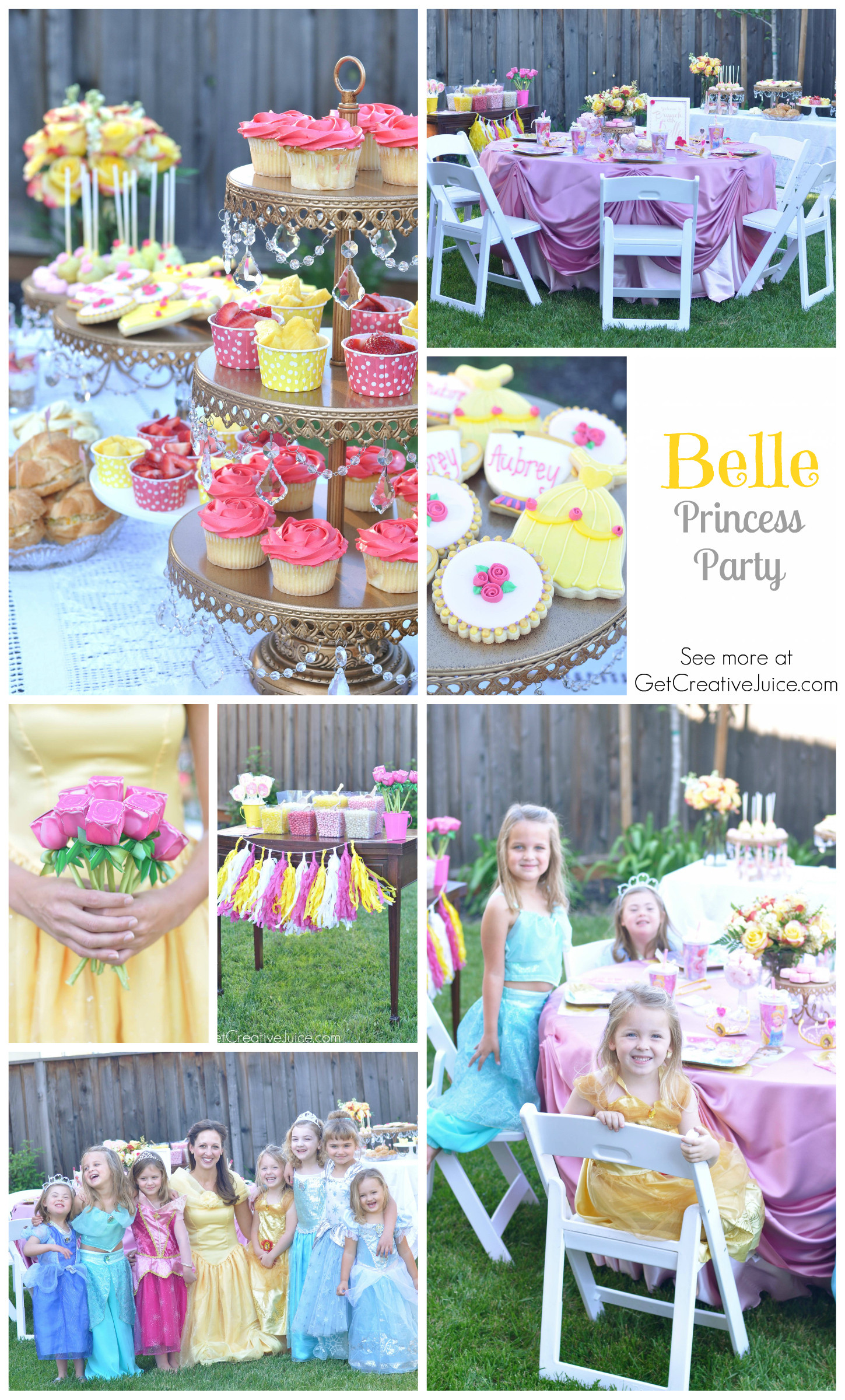 Disney Princess Tea Party Ideas
 Disney Princess Party with Belle Part 2 Creative Juice