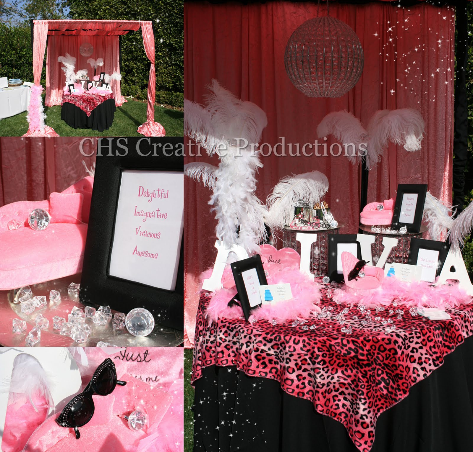 Diva Birthday Party Decorations
 CHS Creative Productions Diva Licious Parties