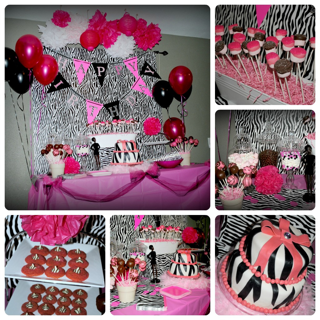 Diva Birthday Party Decorations
 This Domesticated Diva The Zebra Pink Diva Party