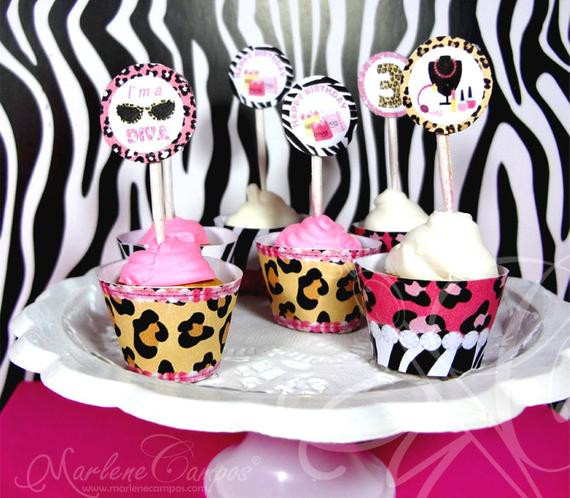 Diva Birthday Party Decorations
 Items similar to Diva Cupcake Toppers Diva Birthday