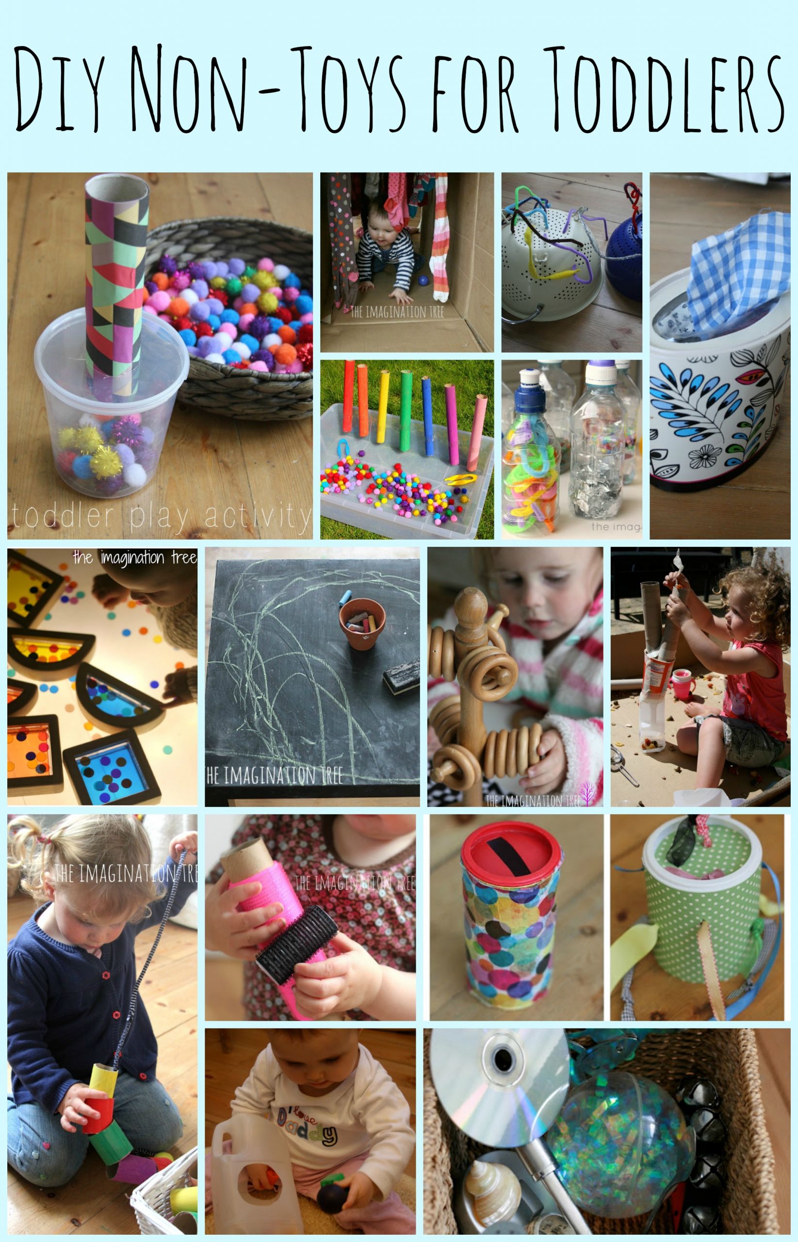 DIY Activities For Toddlers
 15 DIY Non Toys for Toddlers