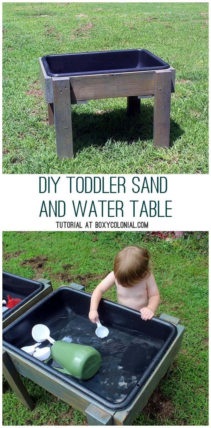 DIY Activity Table For Toddlers
 DIY Toddler Water Table from Recycled Wood The Backyard