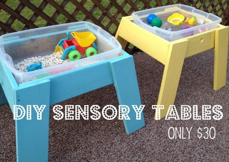 DIY Activity Table For Toddlers
 DIY Sensory Tables For Kids
