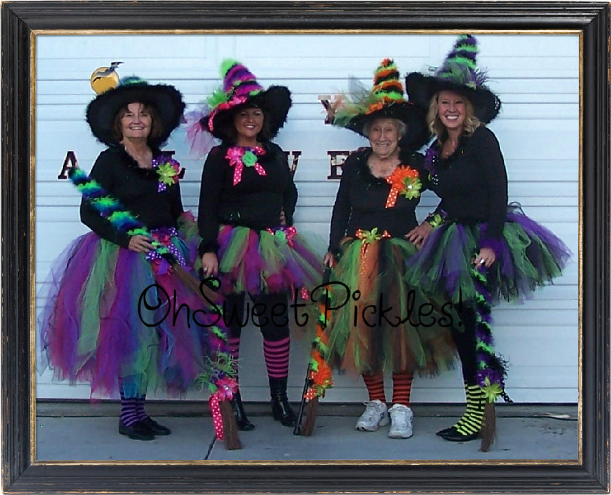 DIY Adult Witch Costume
 Deluxe BEWITCHED Halloween Costume ADULT Tutu & Witch Hat