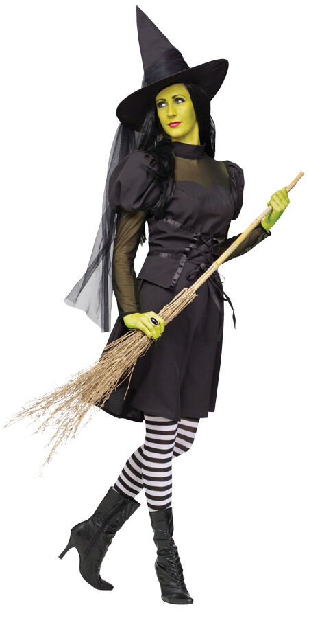DIY Adult Witch Costume
 MS WICKED WITCH TEEN ADULT WOMENS COSTUME Black Dress