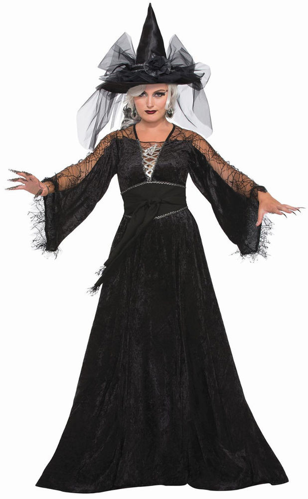 DIY Adult Witch Costume
 Spellcaster Witch Black Dress Adult Womens Standard Size