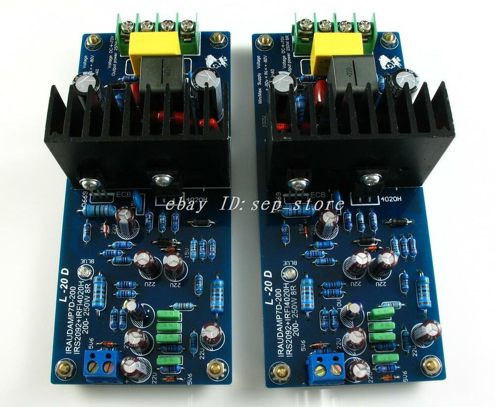 DIY Amplifier Kit
 Z 【DIY KIT】LJM L20D IRS2092 Top Class D amplifier Kit 200