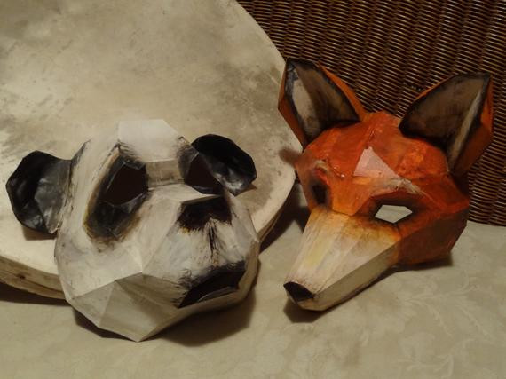 DIY Animal Mask
 Printable Mask DIY Halloween mask Paper animal mask panda