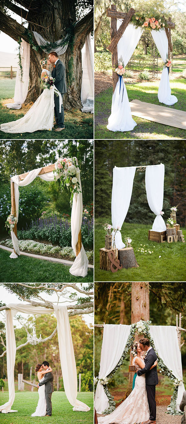 DIY Arch For Wedding
 25 Chic And Easy Rustic Wedding Arch Ideas For DIY Brides