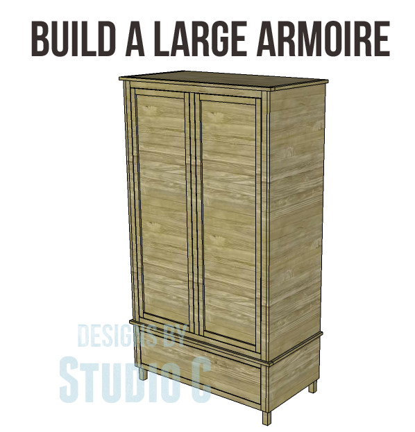 DIY Armoire Plans
 free DIY woodworking plans to build a large armoire