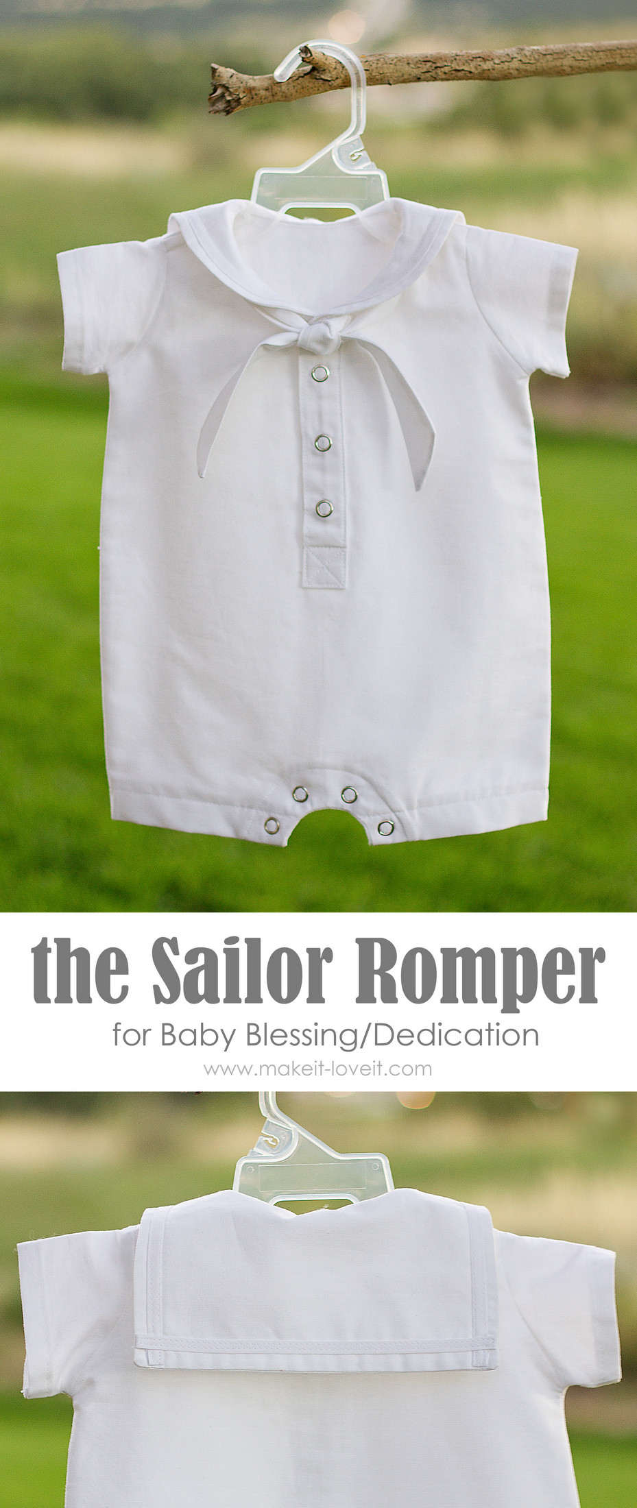 DIY Baby Boy Clothes
 DIY Baby Boy Sailor Romper for Baby Blessing Dedication
