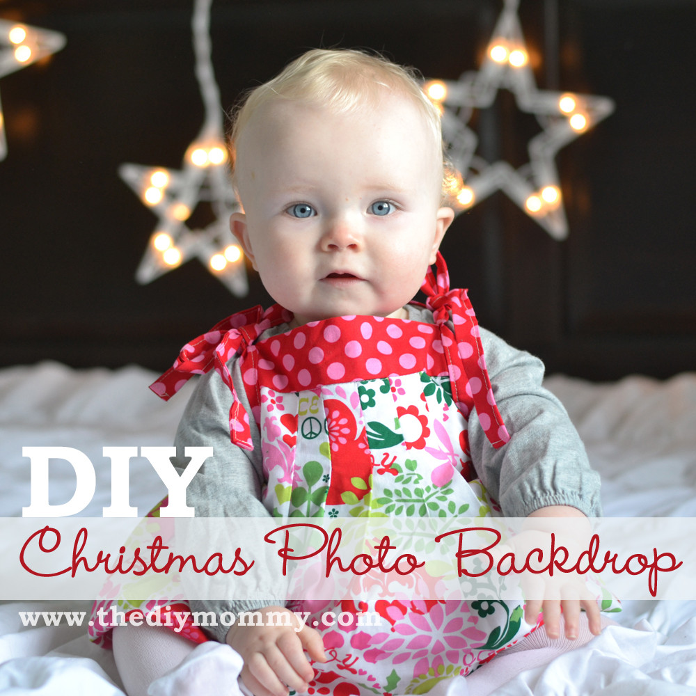 Diy Baby Christmas Photos
 Make DIY Christmas Backdrops with Twinkle Lights