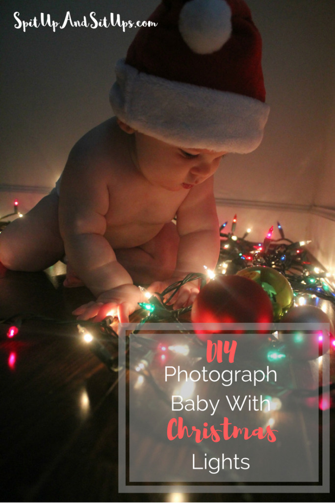Diy Baby Christmas Photos
 How To graph Baby With Christmas Lights Spit Up And