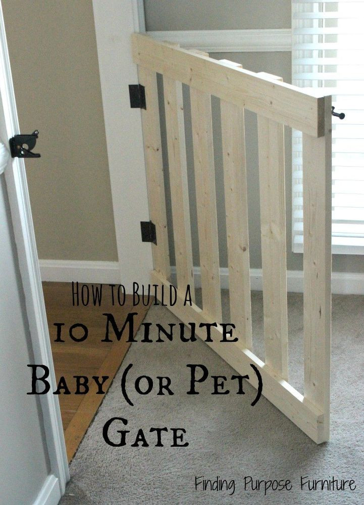 DIY Baby Gates For Large Openings
 10 Minute DIY Baby Pet Gate