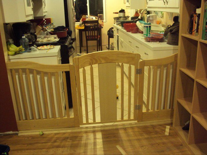 DIY Baby Gates For Large Openings
 baby gate made from baby crib for large opening