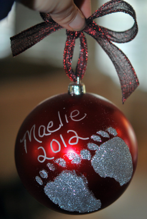 DIY Baby Handprint
 DIY Holiday Footprint Ornaments A Perfect Holiday Gift
