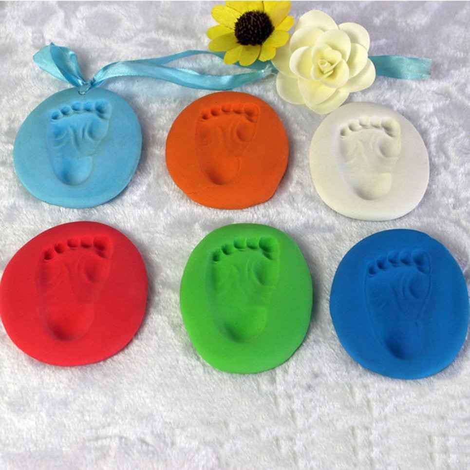DIY Baby Handprint
 Infant Baby Kids Handprint Footprint Clay Special Baby DIY