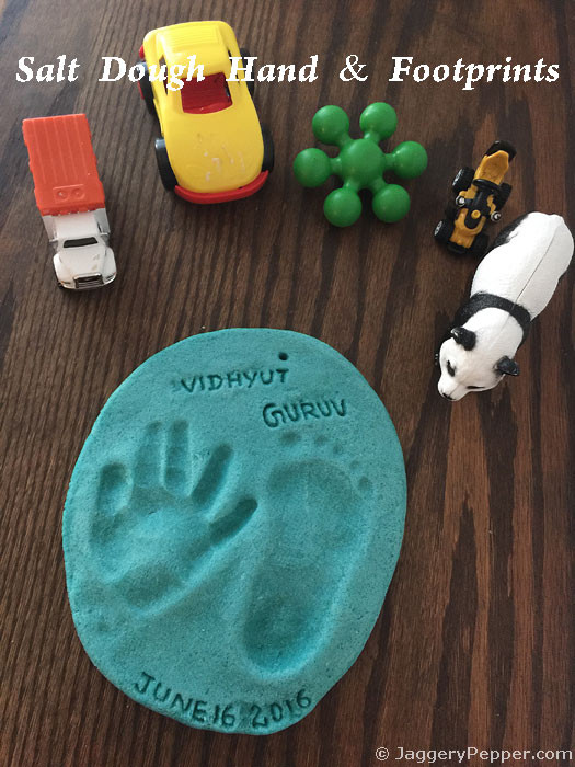 DIY Baby Handprint
 DIY Salt Dough Baby Handprint & Footprint Keepsake