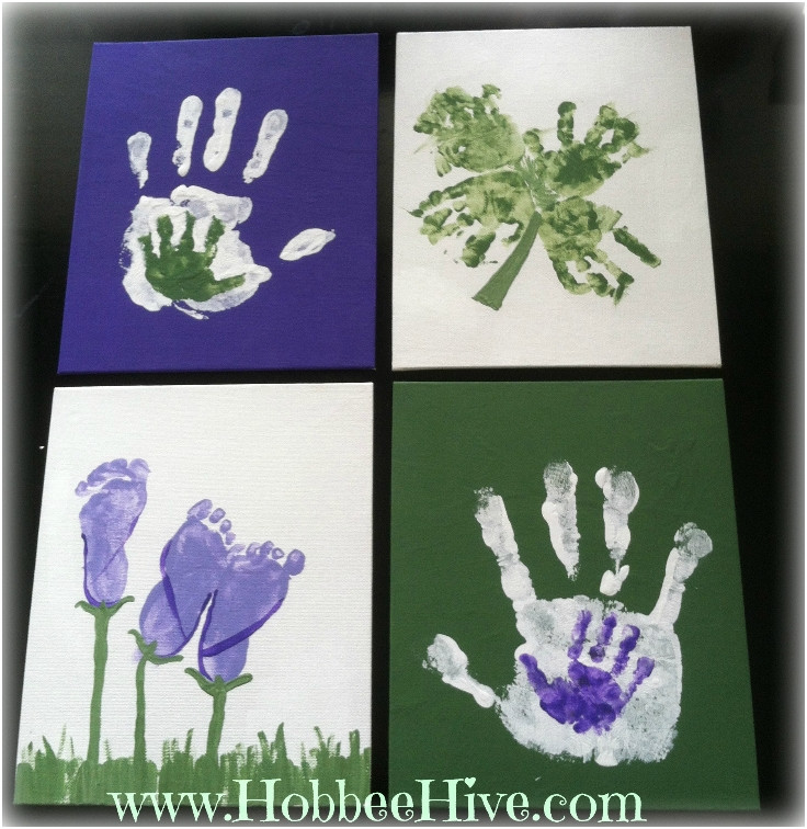 DIY Baby Handprint
 Top 10 DIY Babyprint Keepsakes Top Inspired