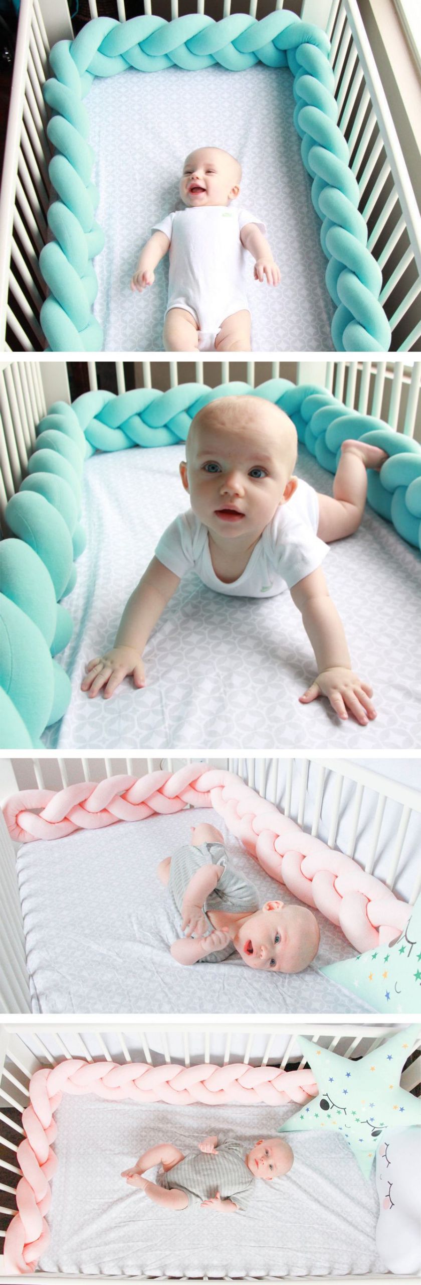Diy Baby Pillow
 Braided Crib Bumper Knot Pillow Knot Cushion