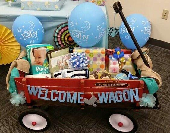 Diy Baby Shower Gift Ideas For Boys
 Basket Gifts Wel e Wagon
