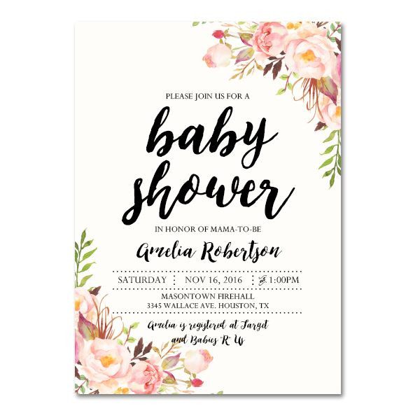 DIY Baby Shower Invitations Free
 Free Printable Editable PDF Baby Shower Invitation DIY