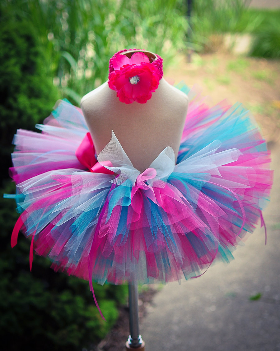 DIY Baby Tutu Skirt
 Pink Blue Tutu Skirt Baby Tutu Toddler Tutu by TrinitysTutus