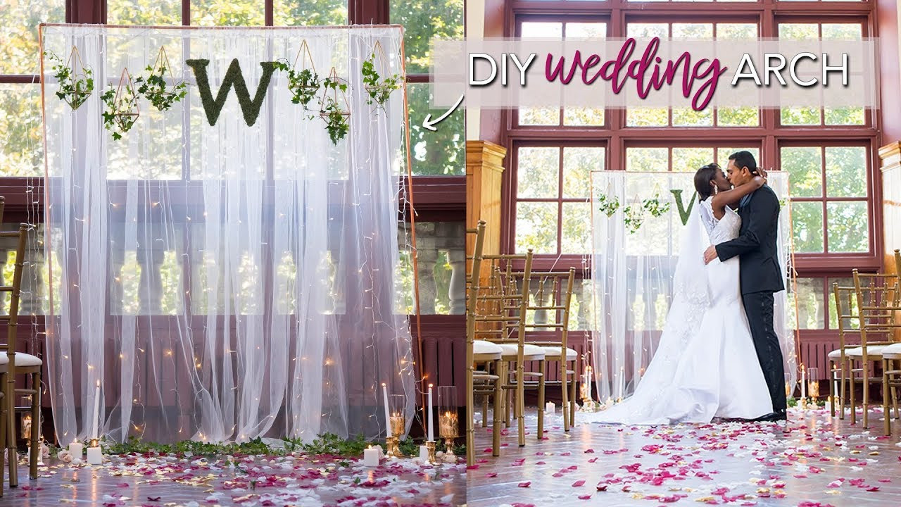 DIY Backdrop Wedding
 DIY Wedding Ceremony Backdrop EASY & No Tools Required