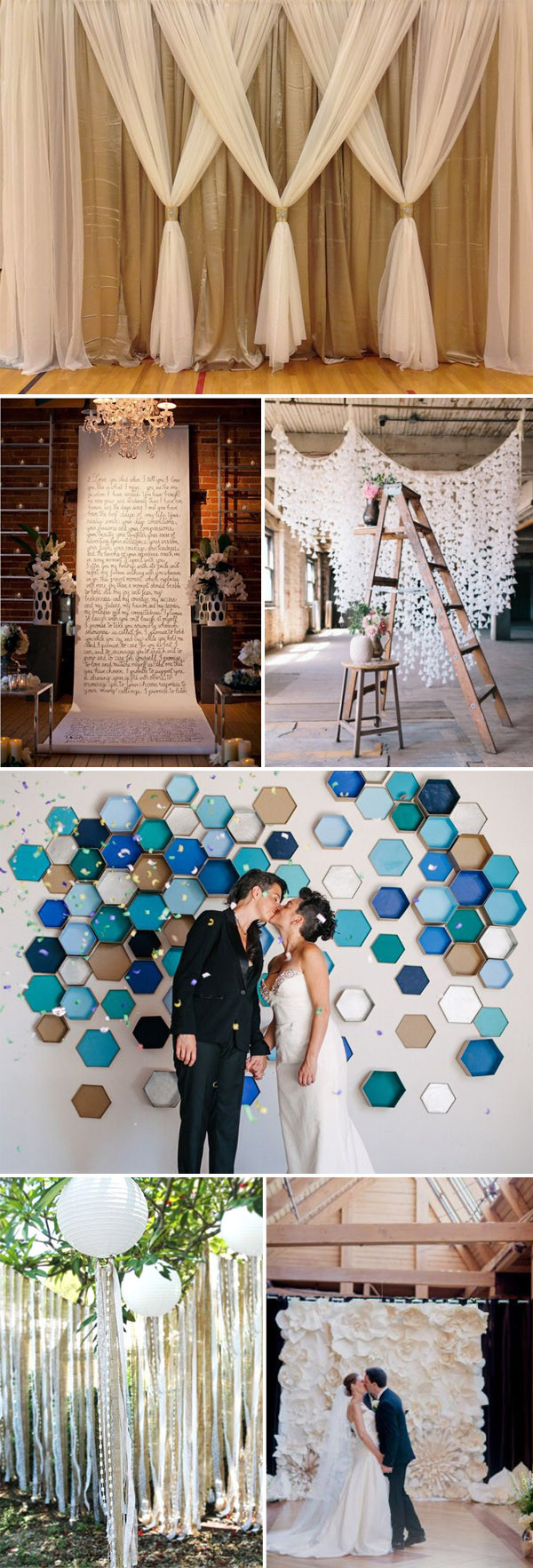 DIY Backdrop Wedding
 Top 20 Unique Backdrops For Wedding Ceremony Ideas