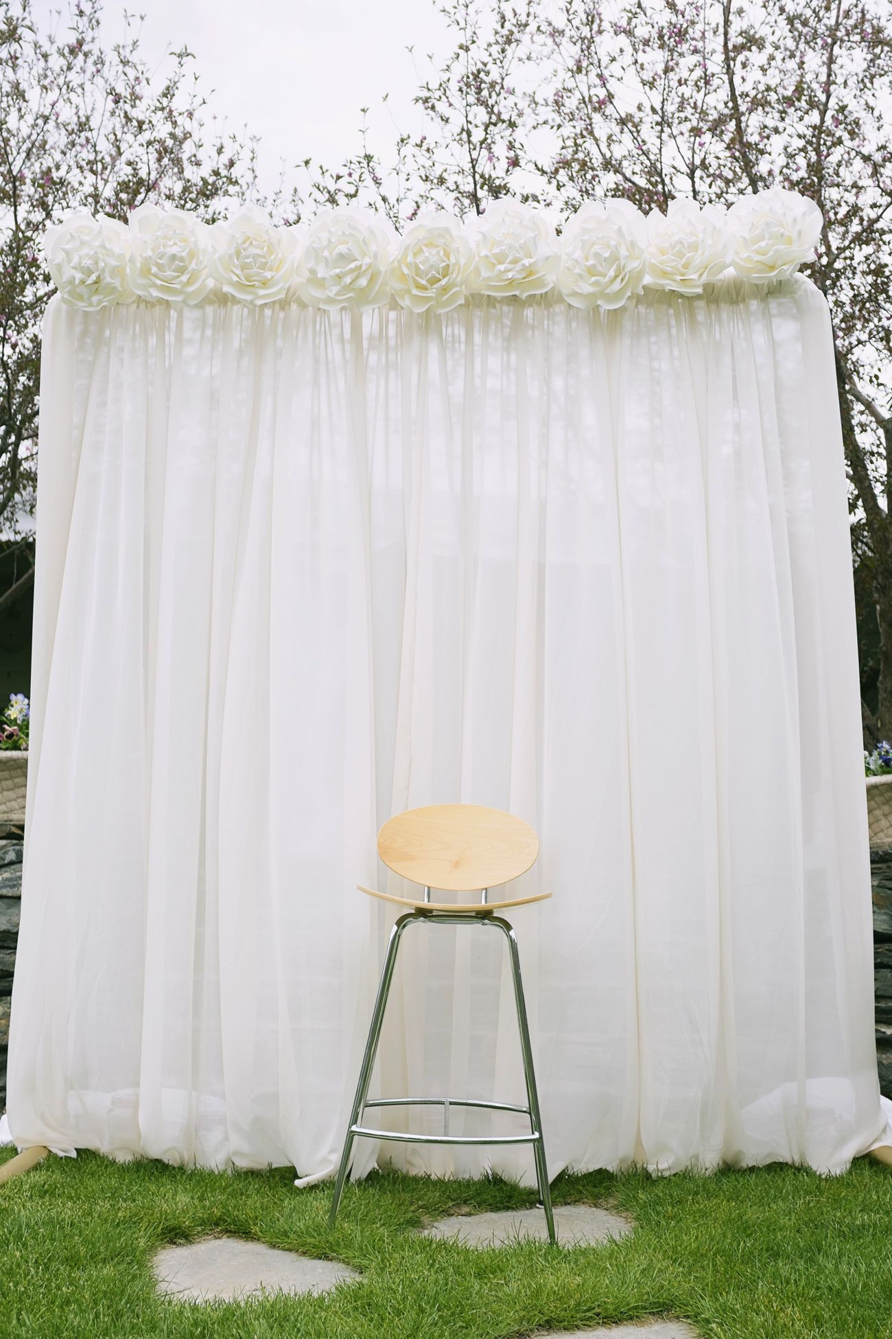 DIY Backdrop Wedding
 Simple beautiful wedding background ADD diy ♥
