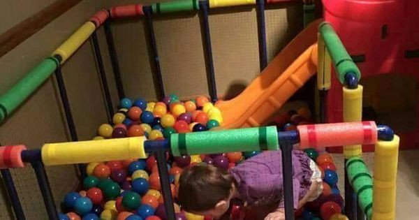 DIY Ball Pit For Toddlers
 Homemade ball pit Abel Pinterest