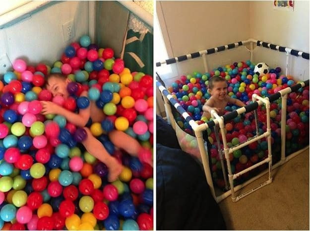 DIY Ball Pit For Toddlers
 17 Home Remodelling Ideas For Your Kids