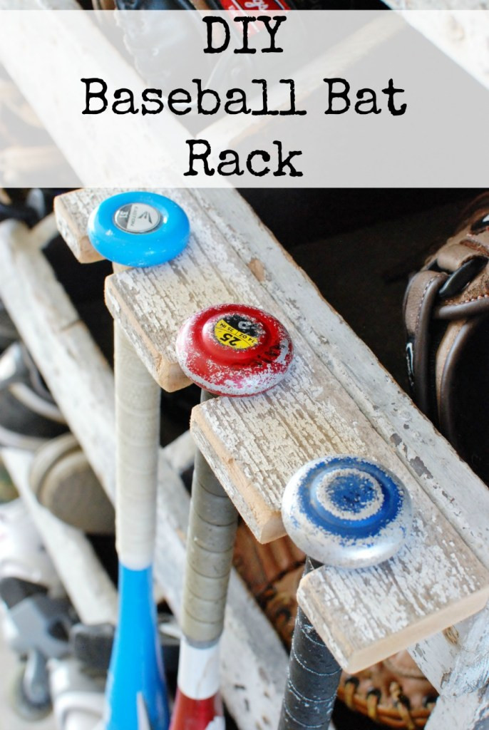 DIY Bat Rack
 DIY Baseball Bat Rack Storage Solution Hunt and Host