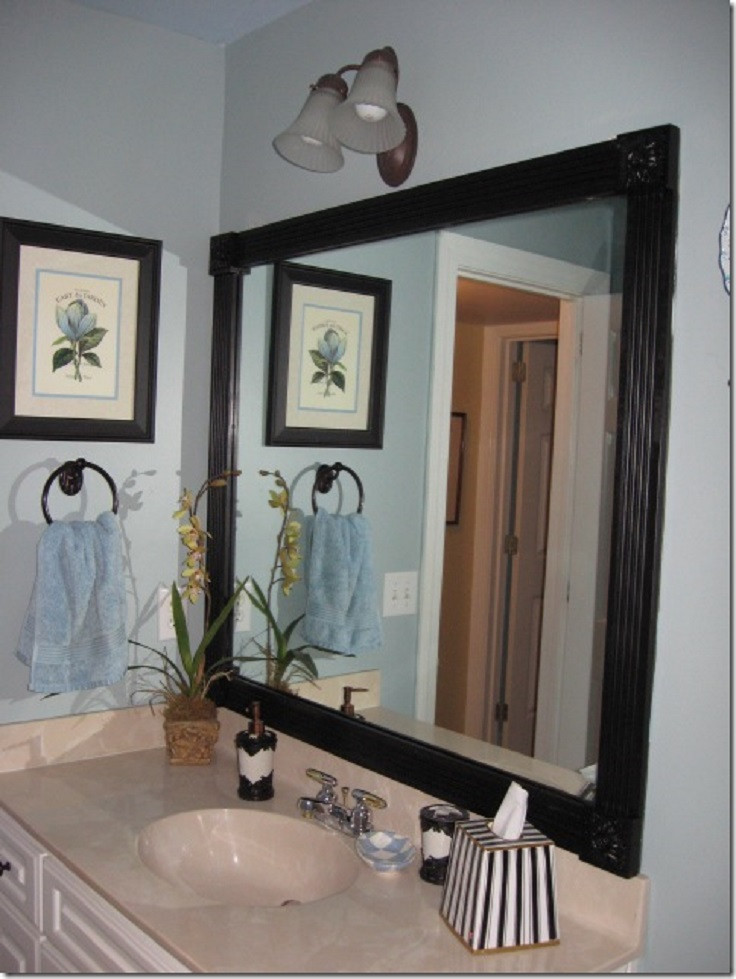 Diy Bathroom Mirror Frame
 Top 10 Lovely DIY Bathroom Decor and Storage Ideas Top