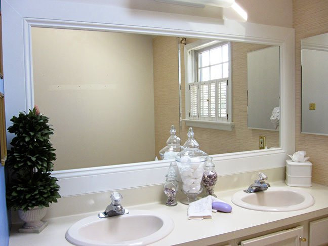 Diy Bathroom Mirror Frame
 How to Frame a Bathroom Mirror