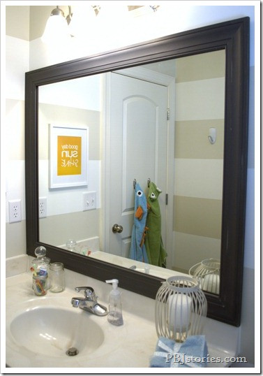 Diy Bathroom Mirror Frame
 PBJstories How to Build Your Own Mirror Frame–the easy way