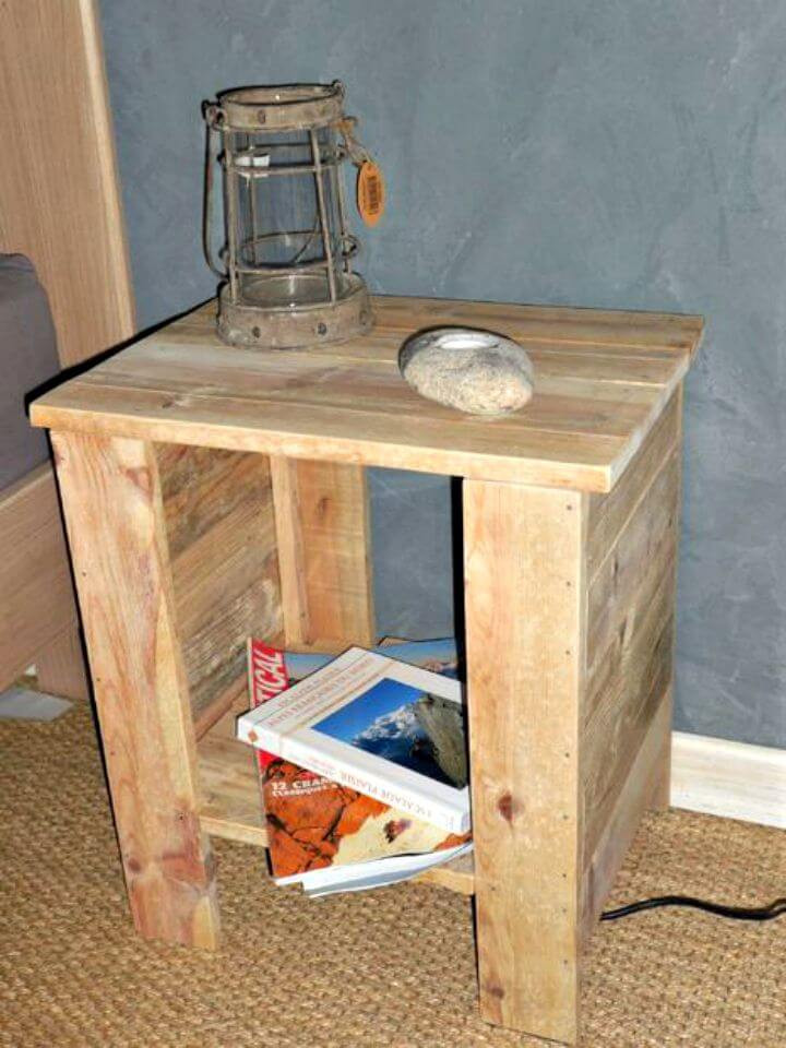 DIY Bedside Table Plans
 6 Pallet Side Table Ideas End Table Full Instructions