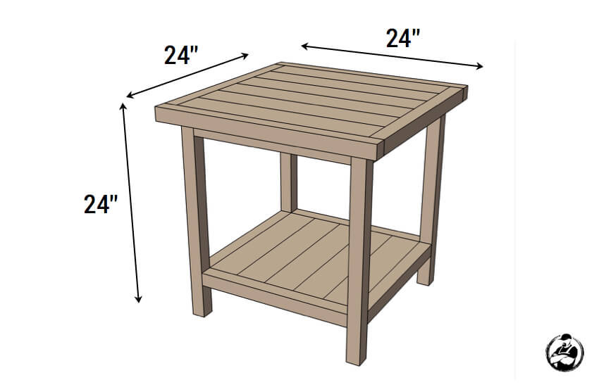 DIY Bedside Table Plans
 Simple Square Side Table FREE DIY Plans  Rogue Engineer