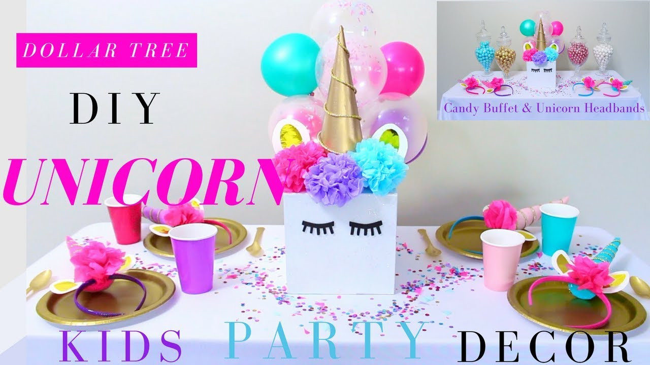 Diy Birthday Decorations
 DIY Unicorn Party Ideas