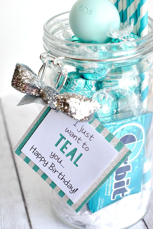 Diy Birthday Gifts For Friends
 Teal Birthday Gift Idea for Friends