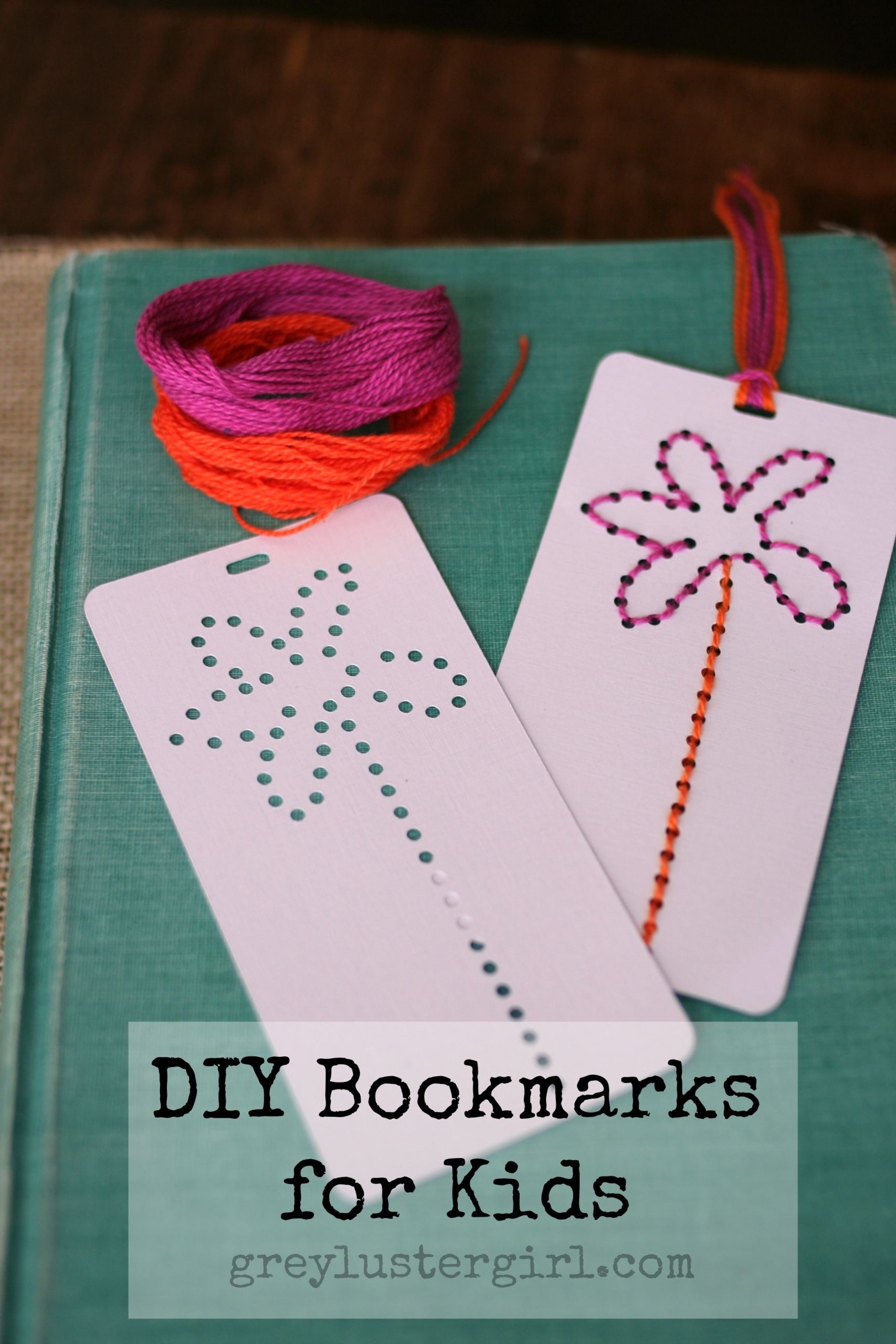 DIY Bookmarks For Kids
 Hand Stitched Bookmarks for Kids