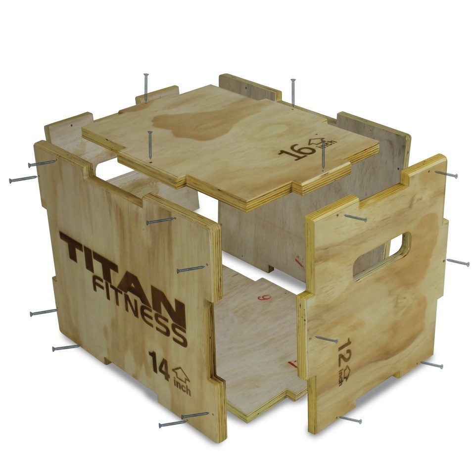 DIY Box Jump
 Titan Fitness 12 14 16 Wood Plyometric Box HD Plyo Box