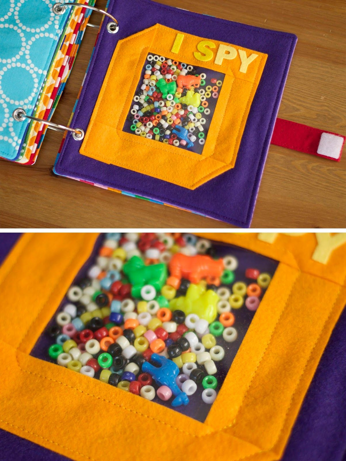 DIY Busy Book For Toddlers
 Rainbow Quiet Book …
