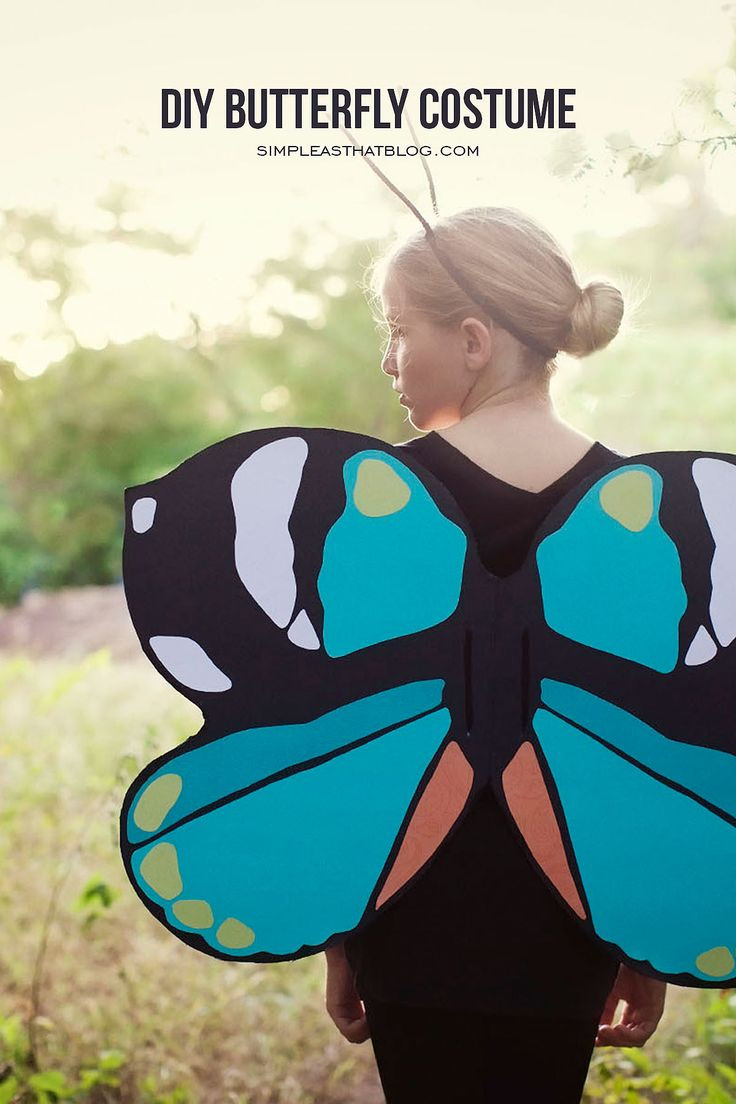 DIY Butterfly Costume
 136 best Simple Halloween Costumes images on Pinterest