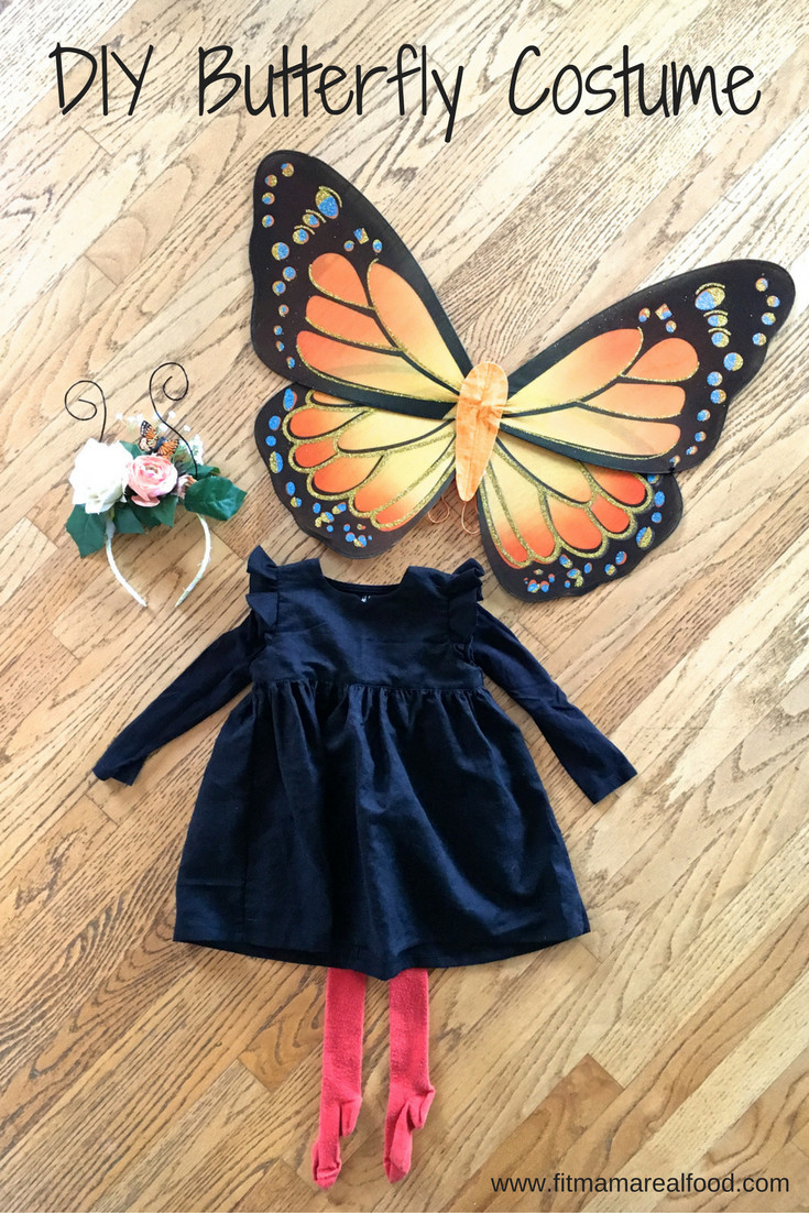 DIY Butterfly Costume
 DIY orange butterfly costume Fit Mama Real Food