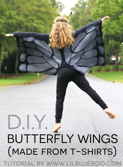 DIY Butterfly Costume
 How to Make Butterfly Wings from T Shirts