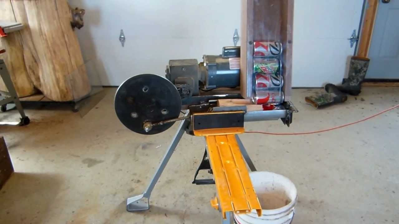 DIY Can Crusher Plans
 Electric can crusher