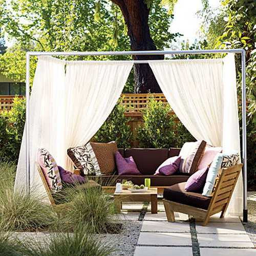 DIY Canopy Outdoor
 20 DIY Outdoor Curtains Sunshades and Canopy Designs for