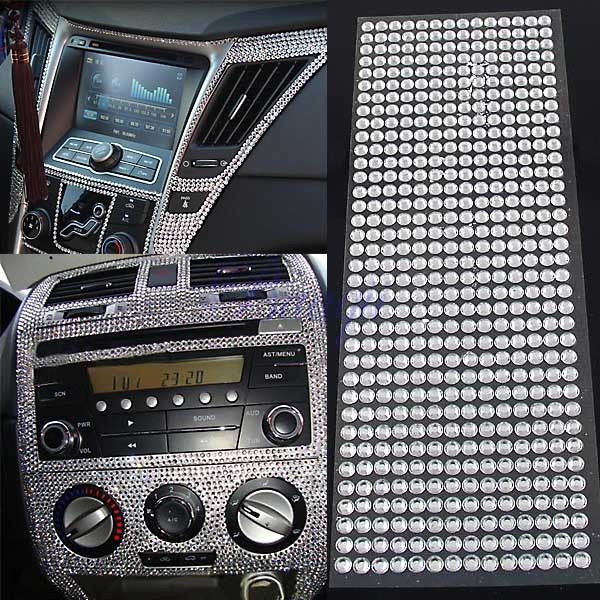 DIY Car Interior Decor
 504Pcs Car Auto Interior Exterior Sticker Bling Crystal
